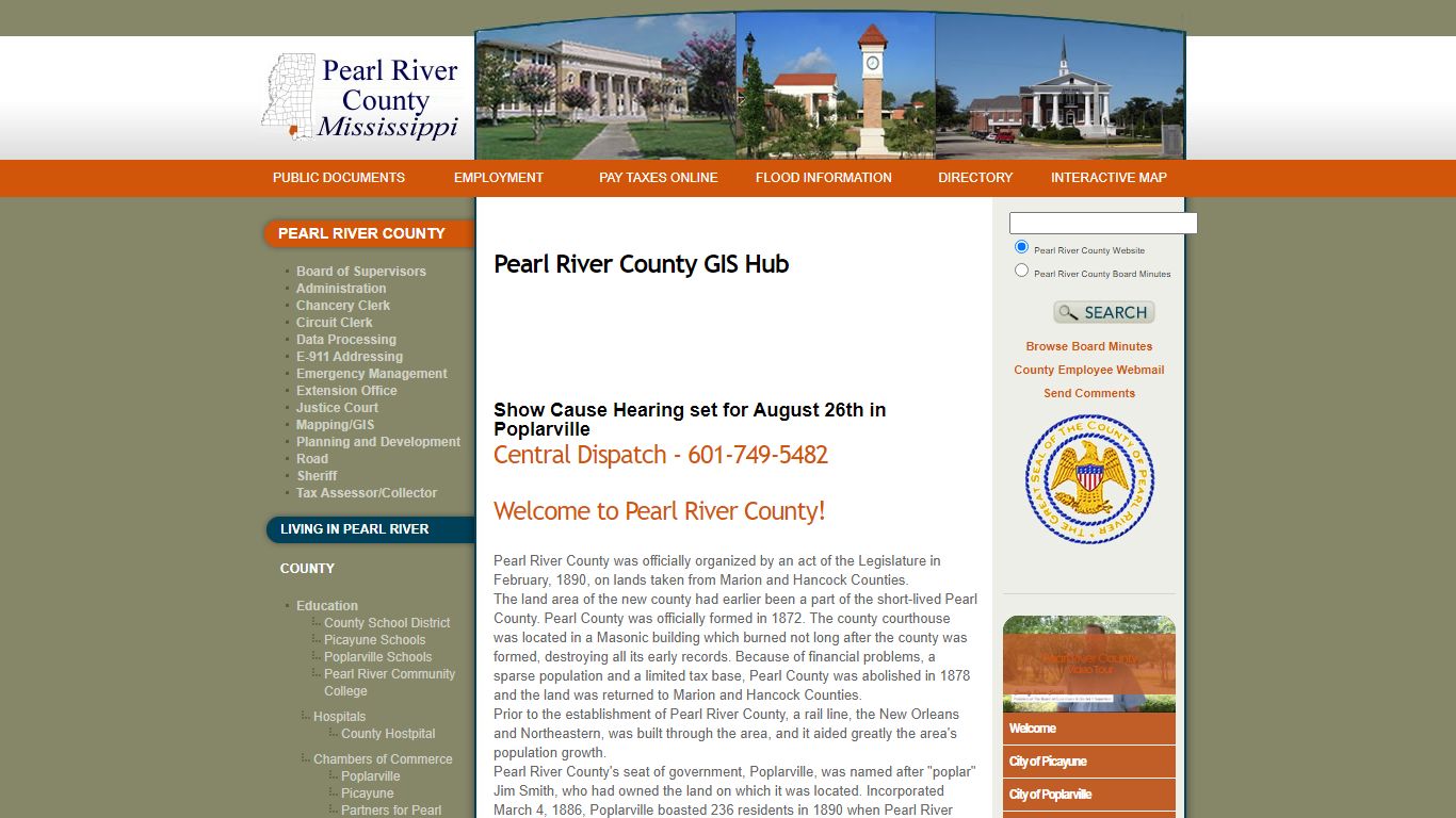 Welcome to Pearl River County on the Web